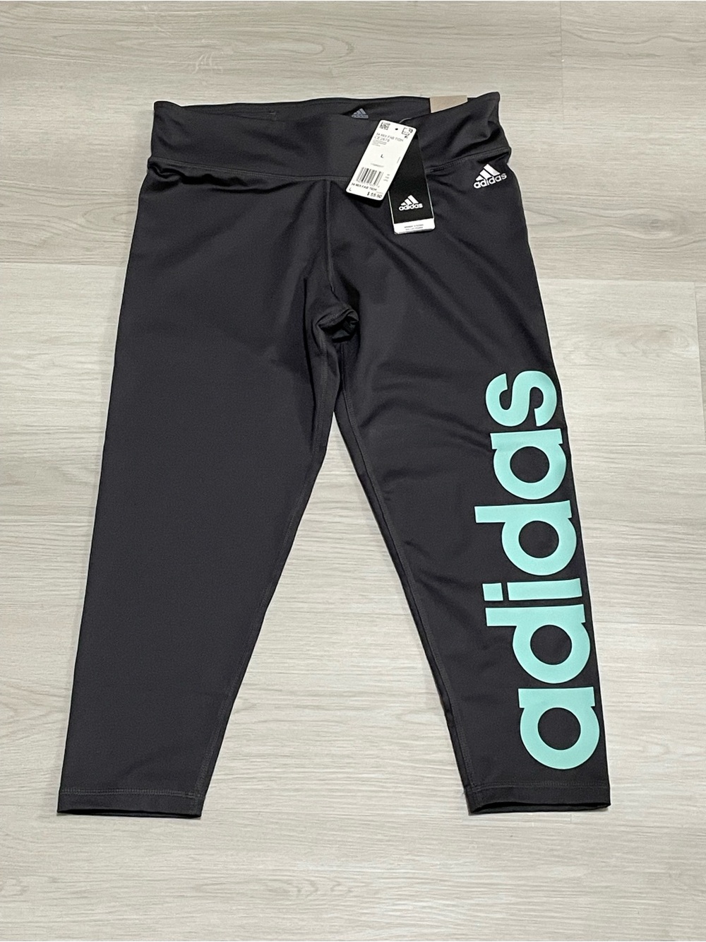 Adidas Capri Leggings with Mint Logo